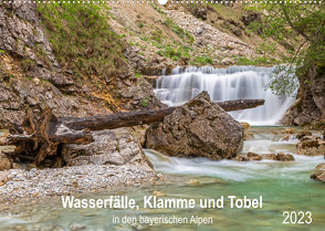 Wasserfälle, Klamme und Tobel in den bayerischen Alpen (Wandkalender 2023 DIN A2 quer) von Jank,  Robert