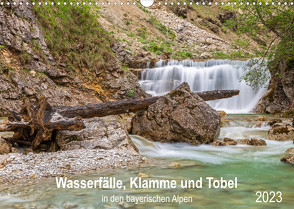 Wasserfälle, Klamme und Tobel in den bayerischen Alpen (Wandkalender 2023 DIN A3 quer) von Jank,  Robert