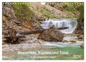 Wasserfälle, Klamme und Tobel in den bayerischen Alpen (Wandkalender 2024 DIN A4 quer), CALVENDO Monatskalender von Jank,  Robert