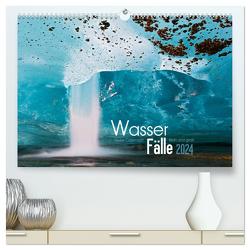 Wasserfälle klein und groß (hochwertiger Premium Wandkalender 2024 DIN A2 quer), Kunstdruck in Hochglanz von Odermatt,  Heike