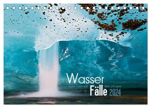 Wasserfälle klein und groß (Tischkalender 2024 DIN A5 quer), CALVENDO Monatskalender von Odermatt,  Heike