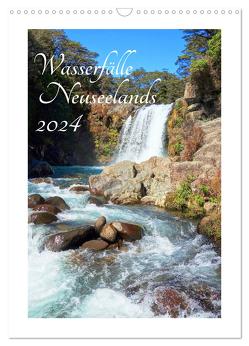 Wasserfälle Neuseelands (Wandkalender 2024 DIN A3 hoch), CALVENDO Monatskalender von Bürschgens,  Isabel