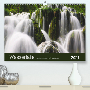WASSERFÄLLE – Sanfte und tosende Schönheiten (Premium, hochwertiger DIN A2 Wandkalender 2021, Kunstdruck in Hochglanz) von Koch,  Lucyna