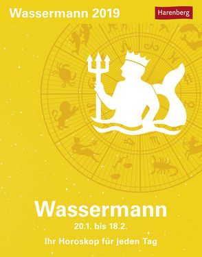 Wassermann – Kalender 2019 von Harenberg, Satorius,  Robert