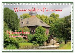 Wassermühlen Panorama Niederrhein Brüggen-Wegberg (Tischkalender 2024 DIN A5 quer), CALVENDO Monatskalender von Jäger- mitifoto,  Michael