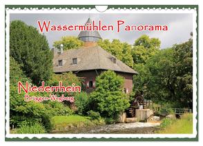 Wassermühlen Panorama Niederrhein Brüggen-Wegberg (Wandkalender 2024 DIN A4 quer), CALVENDO Monatskalender von Jäger- mitifoto,  Michael