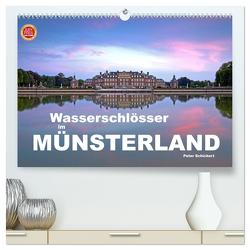 Wasserschlösser im Münsterland (hochwertiger Premium Wandkalender 2024 DIN A2 quer), Kunstdruck in Hochglanz von Schickert,  Peter