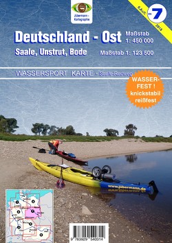 Wassersport-Wanderkarte / Deutschland Ost für Kanu- und Rudersport von Jübermann,  Erhard