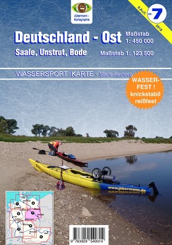 Wassersport-Karte / Deutschland Ost für Kanu- und Rudersport von Jübermann,  Erhard