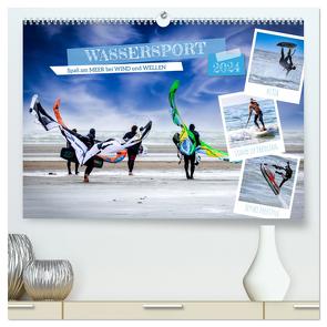 Wassersport – Spaß am Meer bei Wind und Wellen (hochwertiger Premium Wandkalender 2024 DIN A2 quer), Kunstdruck in Hochglanz von Falke,  Manuela