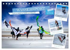 Wassersport – Spaß am Meer bei Wind und Wellen (Tischkalender 2024 DIN A5 quer), CALVENDO Monatskalender von Falke,  Manuela
