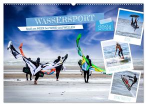 Wassersport – Spaß am Meer bei Wind und Wellen (Wandkalender 2024 DIN A2 quer), CALVENDO Monatskalender von Falke,  Manuela