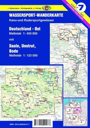 Wassersport-Wanderkarte / Deutschland Ost für Kanu- und Rudersport von Jübermann,  Erhard