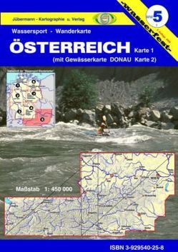 Wassersport-Wanderkarte / Österreich von Jübermann,  Erhard