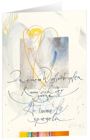 Wassertropfen – Kunst-Faltkarten ohne Text (5 Stück) von Münch,  Eberhard