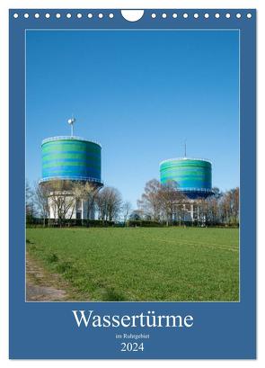 Wassertürme im Ruhrgebiet (Wandkalender 2024 DIN A4 hoch), CALVENDO Monatskalender von Hermann,  Bernd