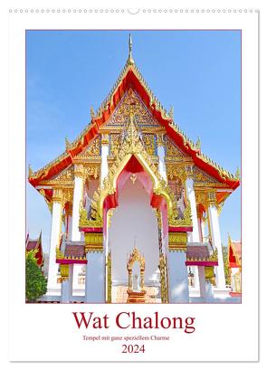 Wat Chalong – Tempel mit ganz speziellem Charme (Wandkalender 2024 DIN A2 hoch), CALVENDO Monatskalender von Schwarze,  Nina