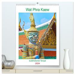 Wat Phra Kaew – buddhistischer Tempel (hochwertiger Premium Wandkalender 2024 DIN A2 hoch), Kunstdruck in Hochglanz von Schwarze,  Nina