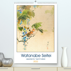 Watanabe Seitei – Japanische Tuschmalerei (Premium, hochwertiger DIN A2 Wandkalender 2022, Kunstdruck in Hochglanz) von 4arts