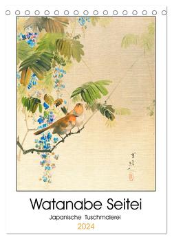 Watanabe Seitei – Japanische Tuschmalerei (Tischkalender 2024 DIN A5 hoch), CALVENDO Monatskalender von 4arts,  4arts