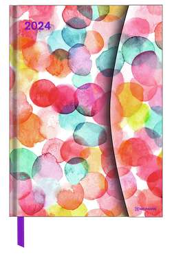 Watercolours 2024 – Diary – Buchkalender – Taschenkalender – 16×22