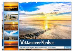 Wattenmeer Nordsee – Lichtstimmungen zwischen Land und Meer (Wandkalender 2024 DIN A2 quer), CALVENDO Monatskalender von Dreegmeyer,  Andrea