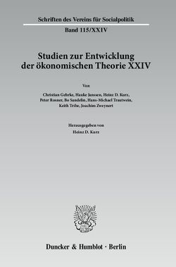 Wechselseitige Einflüsse zwischen dem deutschen wirtschaftswissenschaftlichen Denken und dem anderer europäischer Sprachräume. von Kurz,  Heinz D.