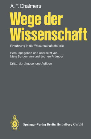Wege der Wissenschaft von Bergemann,  Niels, Chalmers,  A.F., Prümper,  Jochen