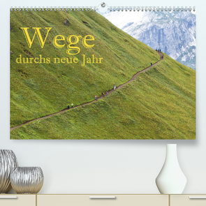 Wege durchs neue Jahr (Premium, hochwertiger DIN A2 Wandkalender 2021, Kunstdruck in Hochglanz) von Pfleger,  Hans