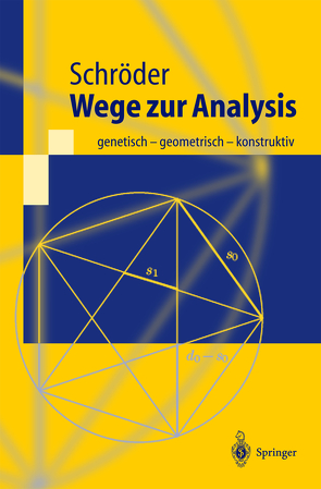 Wege zur Analysis von Schröder,  Herbert