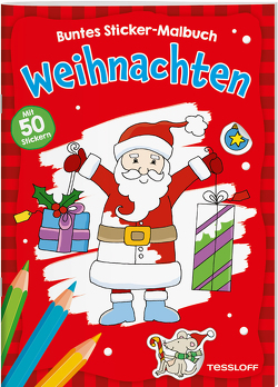 Weihnachten. Buntes Sticker-Malbuch von Schmidt,  Sandra
