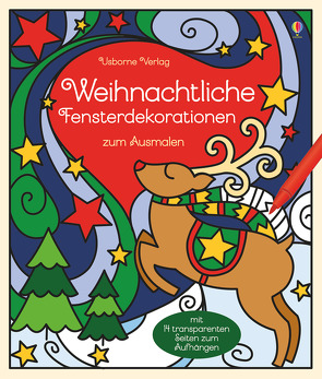 Weihnachtliche Fensterdekorationen zum Ausmalen von Randall,  Emma