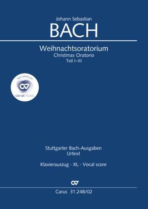Weihnachtsoratorium (Klavierauszug XL deutsch) von Bach,  Johann Sebastian