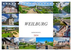 Weilburg Impressionen (Tischkalender 2024 DIN A5 quer), CALVENDO Monatskalender von Meutzner,  Dirk
