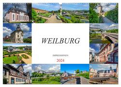 Weilburg Impressionen (Wandkalender 2024 DIN A2 quer), CALVENDO Monatskalender von Meutzner,  Dirk