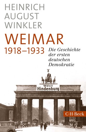 Weimar 1918-1933 von Winkler,  Heinrich August