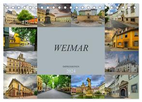 Weimar Impressionen (Tischkalender 2024 DIN A5 quer), CALVENDO Monatskalender von Meutzner,  Dirk