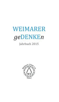 WEIMARER geDENKEn