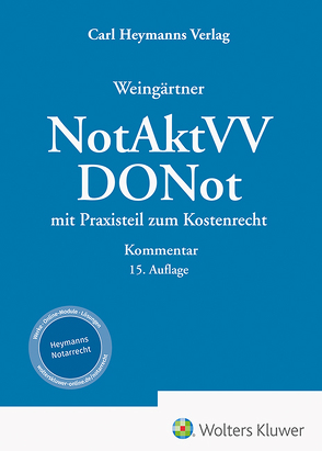 Weingärtner, NotAktVV / DONot-Kommentar von Weingärtner,  Helmut