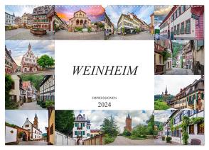 Weinheim Impressionen (Wandkalender 2024 DIN A2 quer), CALVENDO Monatskalender von Meutzner,  Dirk