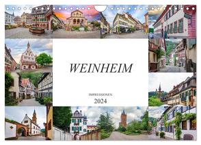 Weinheim Impressionen (Wandkalender 2024 DIN A4 quer), CALVENDO Monatskalender von Meutzner,  Dirk