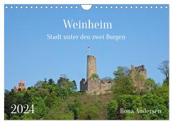 Weinheim – Stadt unter den zwei Burgen (Wandkalender 2024 DIN A4 quer), CALVENDO Monatskalender von Andersen,  Ilona
