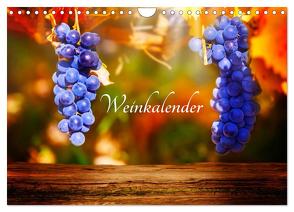 Weinkalender (Wandkalender 2024 DIN A4 quer), CALVENDO Monatskalender von Tänzer / Fotoknips,  Kay