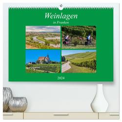Weinlagen in Franken (hochwertiger Premium Wandkalender 2024 DIN A2 quer), Kunstdruck in Hochglanz von Will,  Hans