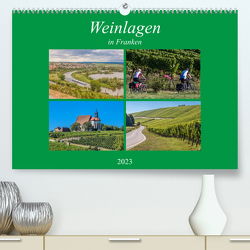 Weinlagen in Franken (Premium, hochwertiger DIN A2 Wandkalender 2023, Kunstdruck in Hochglanz) von Will,  Hans