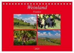 Weinland Franken (Tischkalender 2024 DIN A5 quer), CALVENDO Monatskalender von Will,  Hans