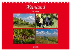 Weinland Franken (Wandkalender 2024 DIN A3 quer), CALVENDO Monatskalender von Will,  Hans