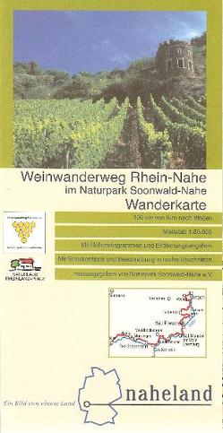 Weinwanderweg Rhein-Nahe im Naturpark Soonwald-Nahe Wanderkarte