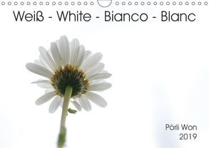 Weiß – White – Bianco – Blanc (Wandkalender 2019 DIN A4 quer) von Won,  Pörli