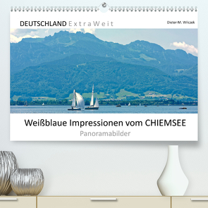 Weißblaue Impressionen vom CHIEMSEE Panoramabilder (Premium, hochwertiger DIN A2 Wandkalender 2021, Kunstdruck in Hochglanz) von Wilczek,  Dieter-M.